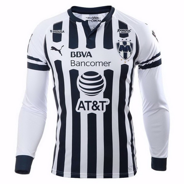 Camiseta Monterrey 1ª ML 2018/19 Negro Blanco